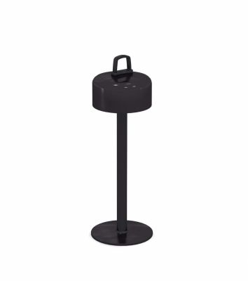 Schwarze Luciole Outdoor Leuchte von Emu, eine moderne Gartenleuchte für stimmungsvolle Beleuchtung.